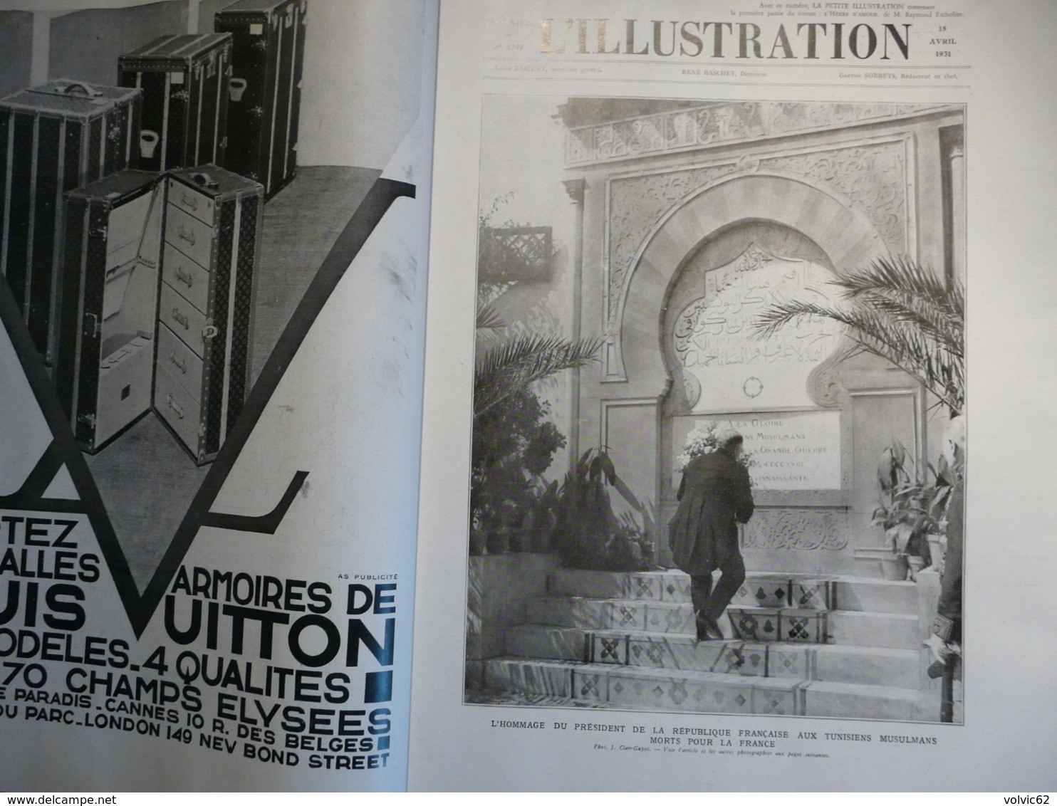 Illustration 4598 1931 Doumergue En Tunisie Pilsudski Mariage Comte De Paris Musée Du Mans Sonnet Arvers - L'Illustration