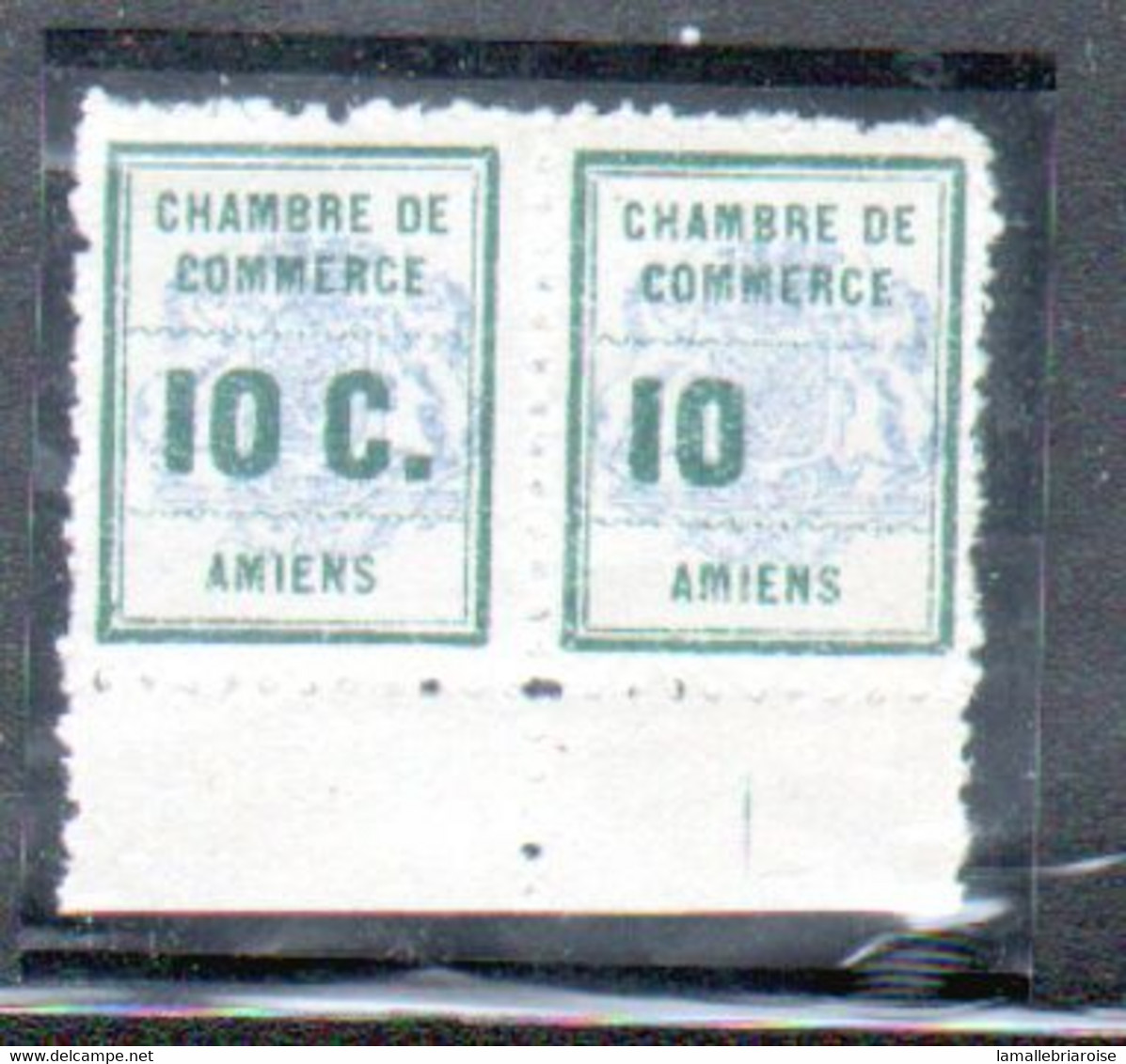 Timbre De Grève, Y & T N°1en Paire Neuve Bord De Feuille,  **, MNH, 1 Timbre Sans Le C Attenant à Normal - Sonstige & Ohne Zuordnung