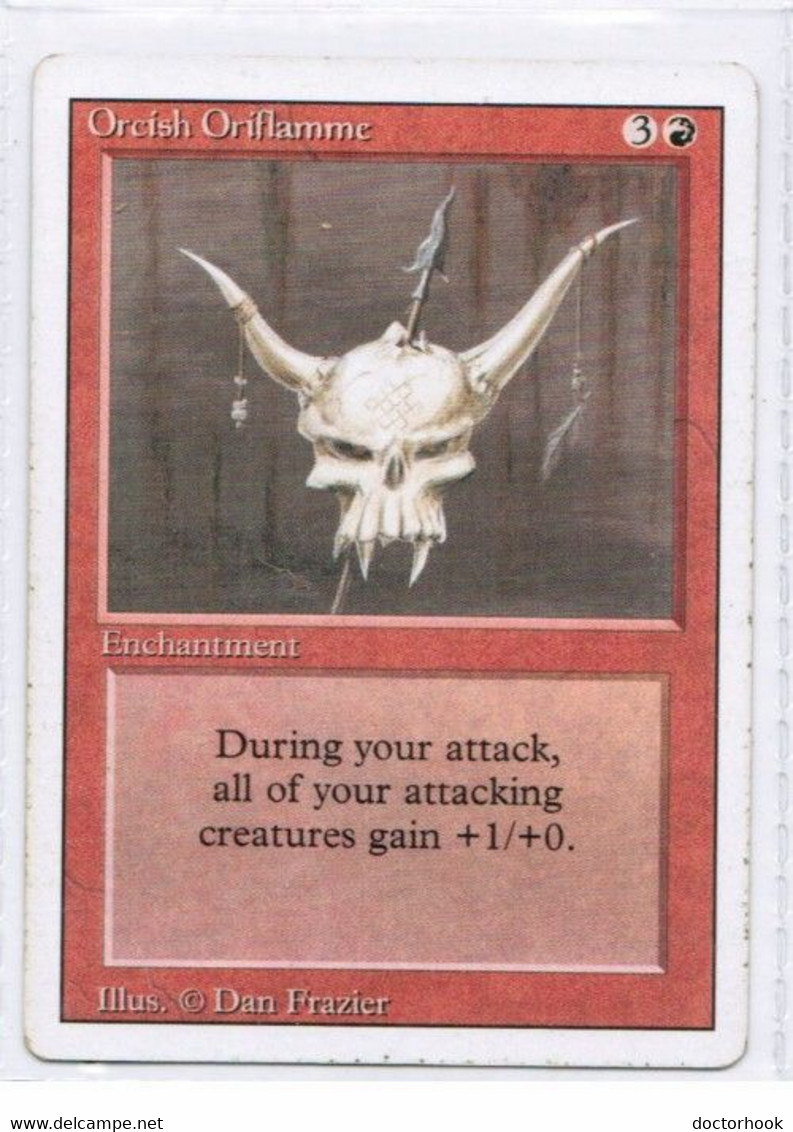 MAGIC The GATHERING  "Orcish Oriflamme"---REVISED (MTG--135-8) - Other & Unclassified