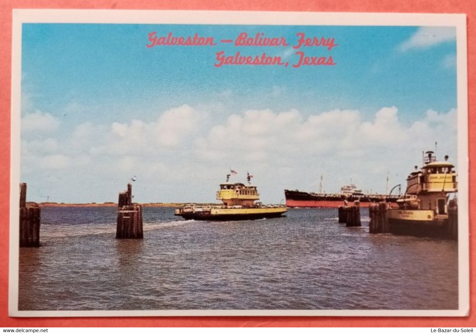 CP, états Unis, Galveston Bolivar Ferry GALVESTON Texas Bateau Transport - Galveston