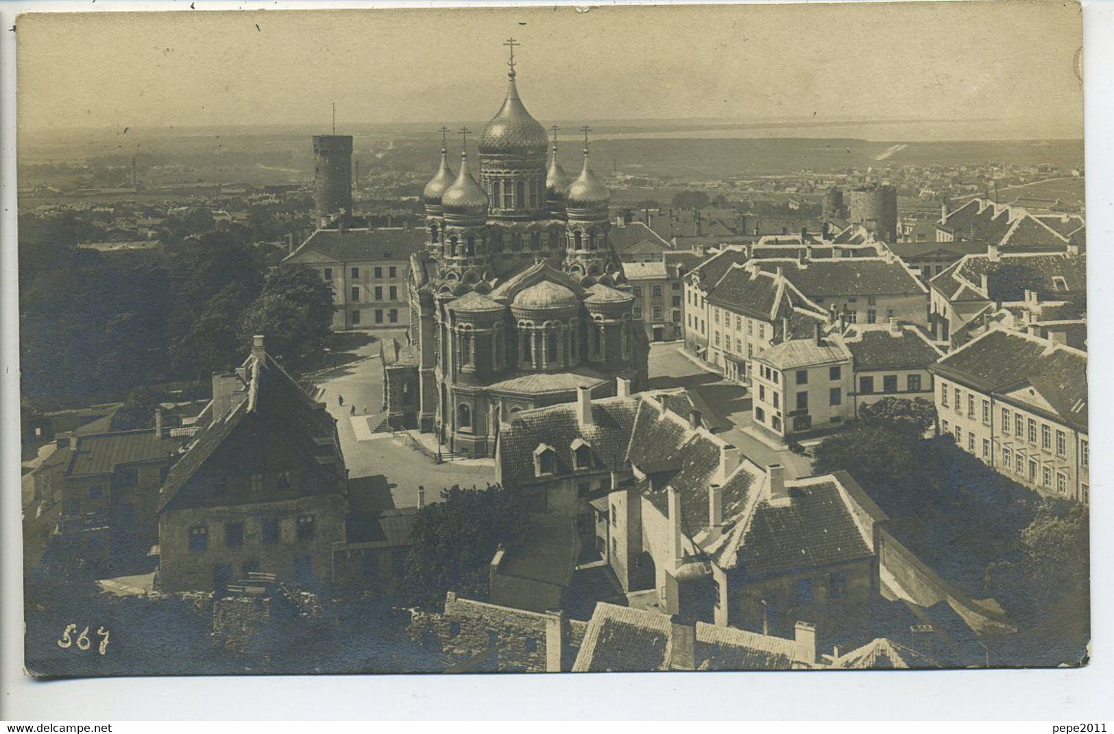 Carte Photo Estonie TALLINN Cathédrale Aleksander Nevsky Katedraal Panorama Peu Commune - Estonie