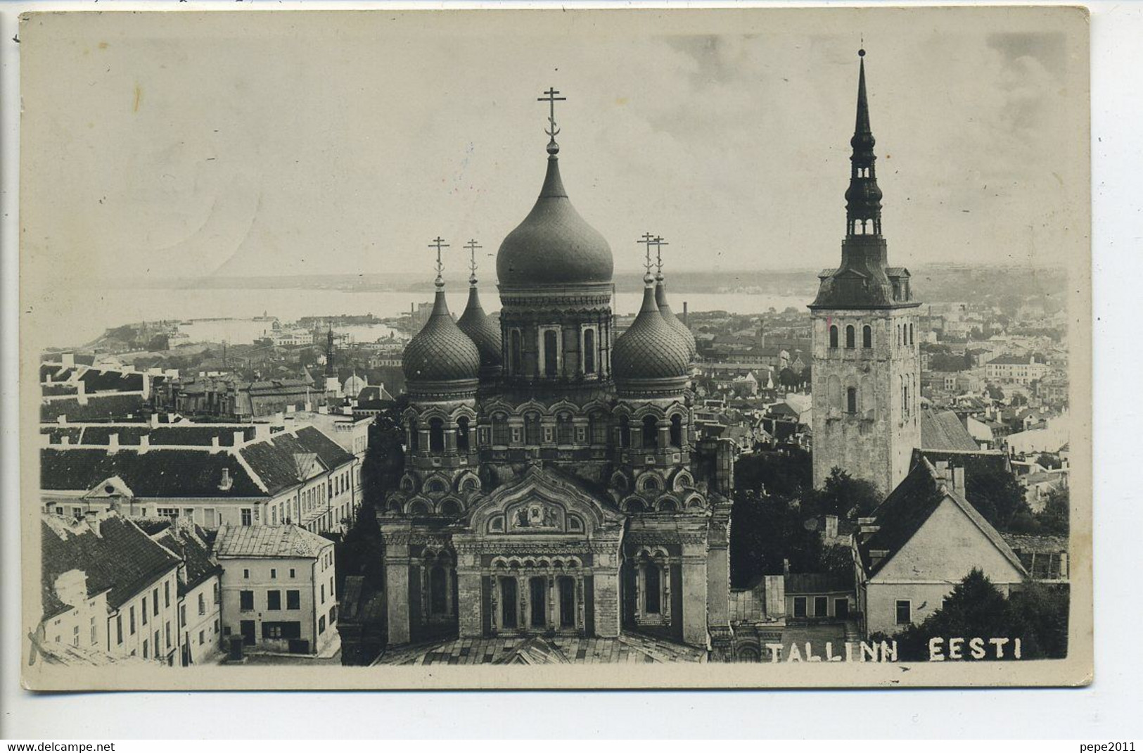 Carte Photo Estonie TALLINN Cathédrale Aleksander Nevsky Katedraal Peu Commune - Estonie