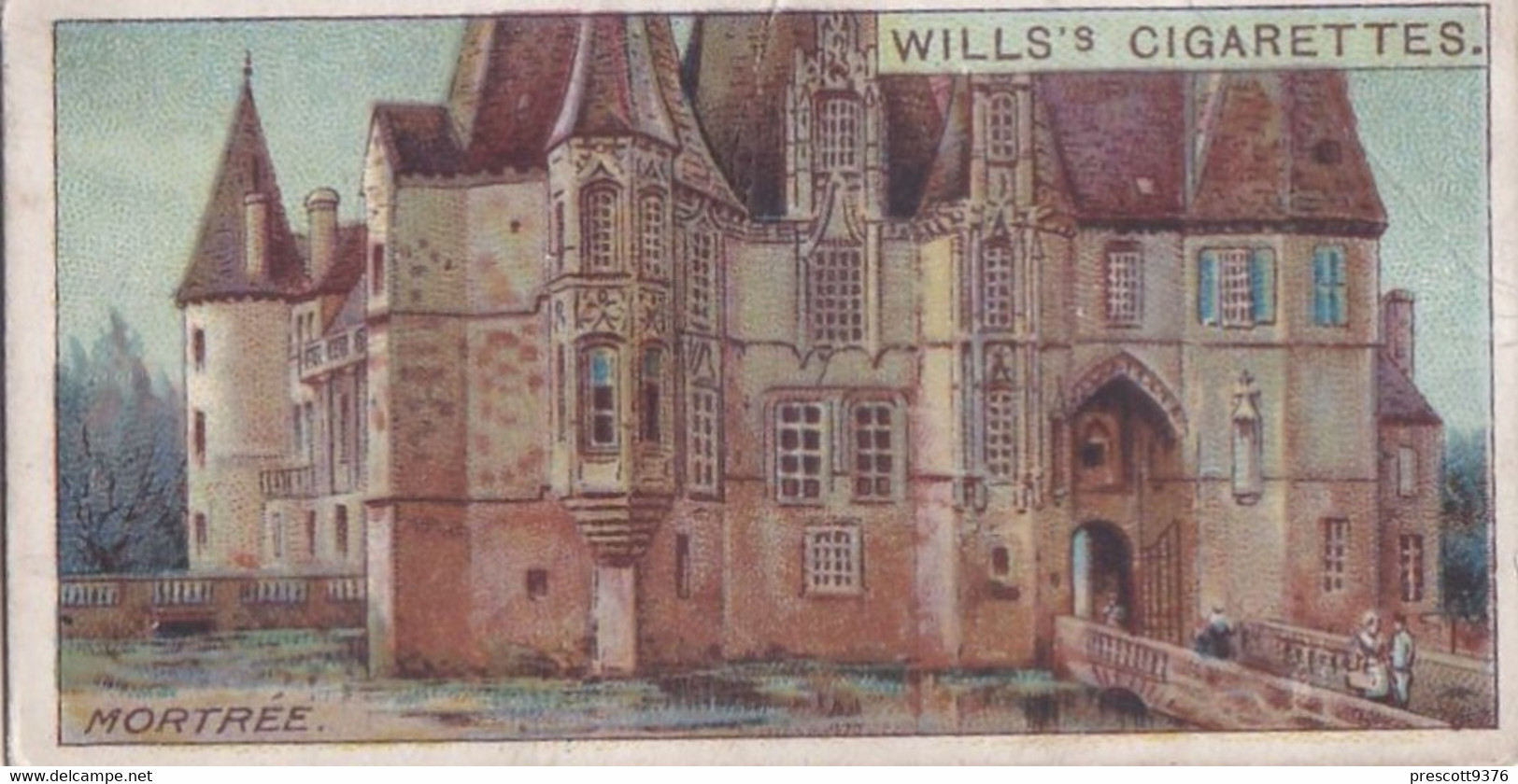 Gems Of French Architecture 1916 Wills Cigarette Card, 25 Chateau D'O Mortree - Wills