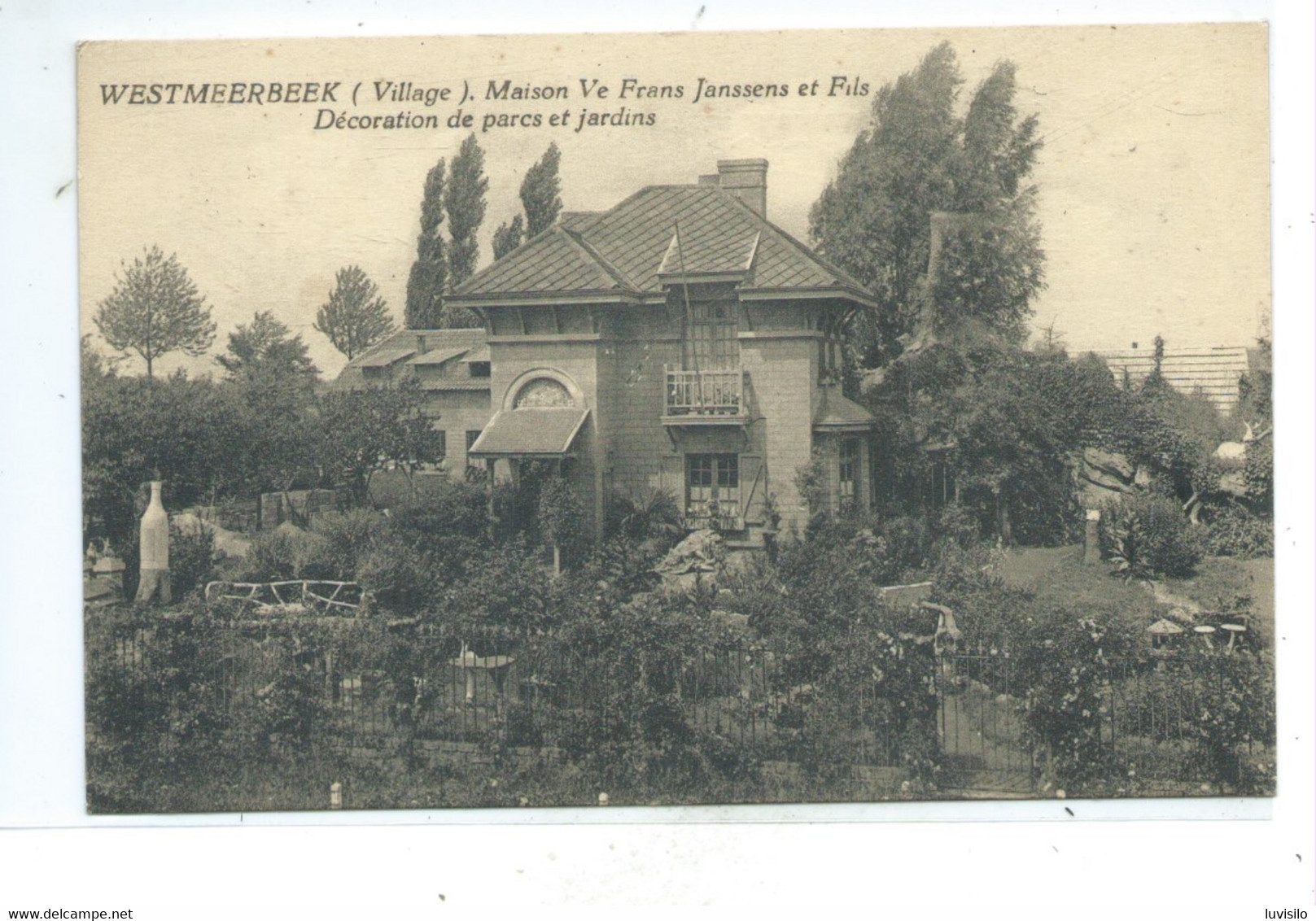 Westmeerbeek : Maison Ve Frans Janssens Et Fils - Décoration De Parcs Et Jardins - Hulshout