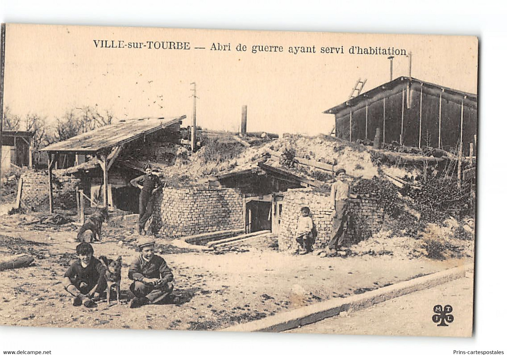 CPA 51 Ville Sur Tourbe Abri De Guerre Ayant Servi D'habitation - Ville-sur-Tourbe