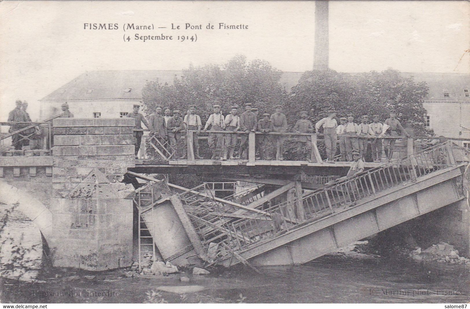 Cpa FISMES LE PONT DE FISMETTE - Fismes