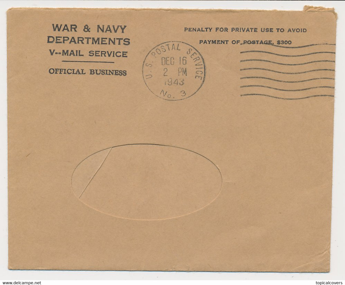 V-Mail New Guinea - USA 1943 ( With Envelope ) United States Capitol - Flame Of Liberty - A.P.O. 503 Oro Bay - Andere & Zonder Classificatie