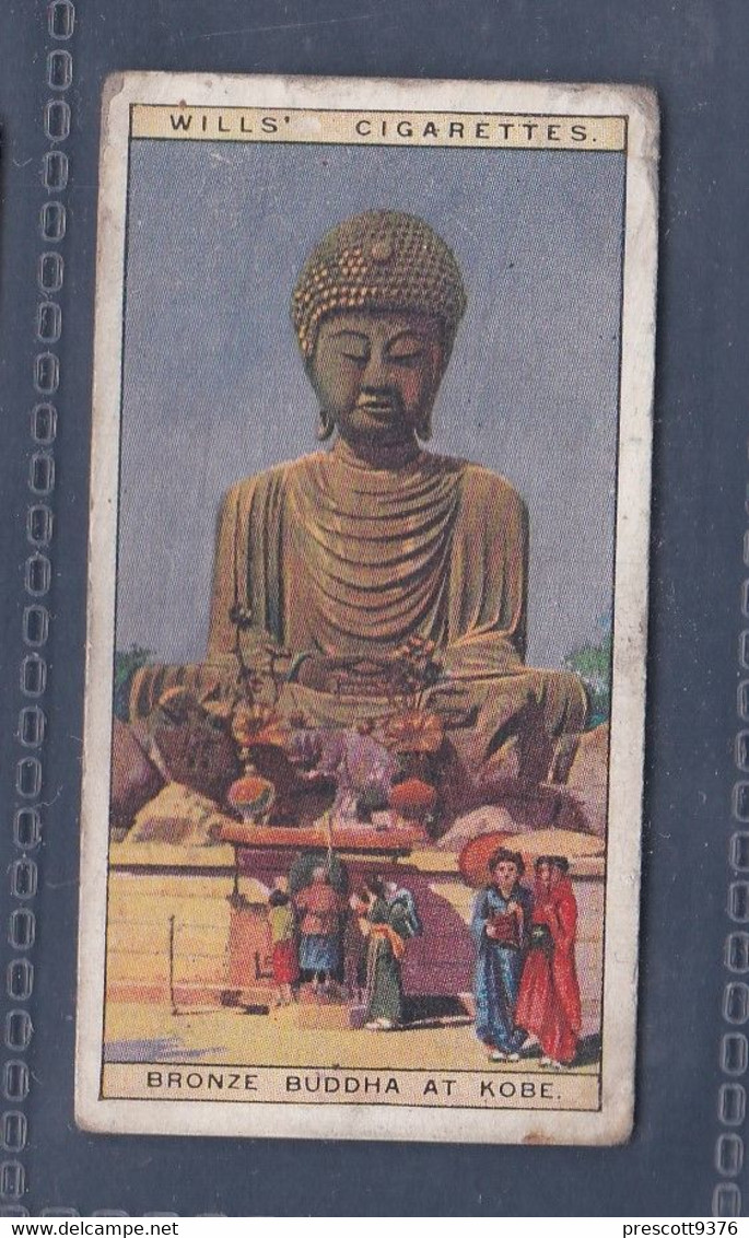 Wonders Of The Past 1926 - Original Wills Cigarette Card - 30 Bronze Buddha At Kobe - Wills