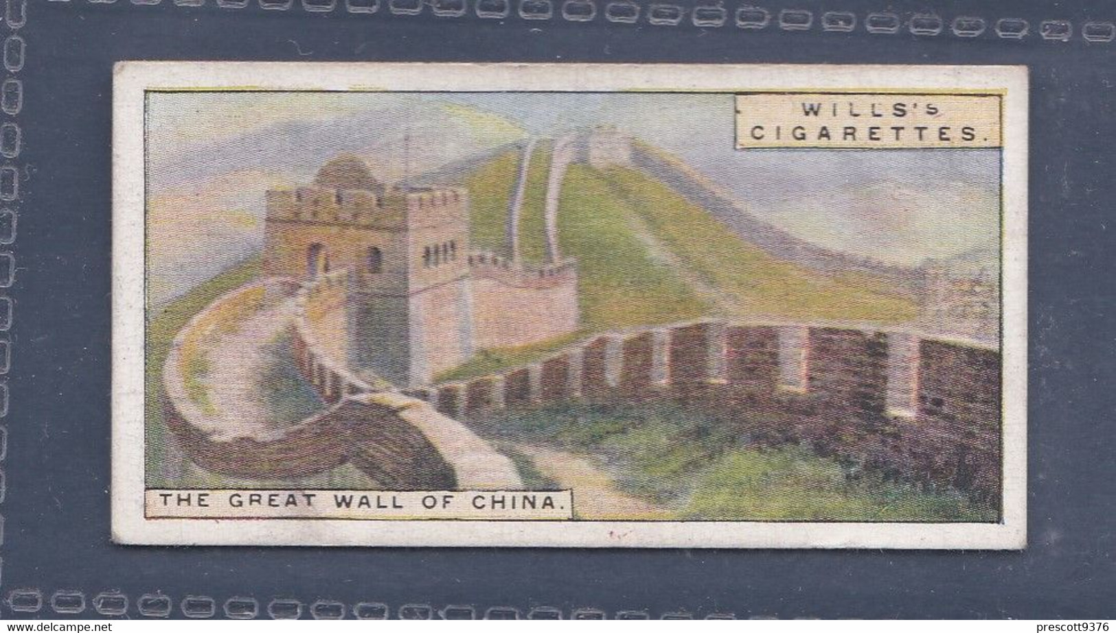 Wonders Of The Past 1926 - Original Wills Cigarette Card - 26 Great Wall Of China - Wills