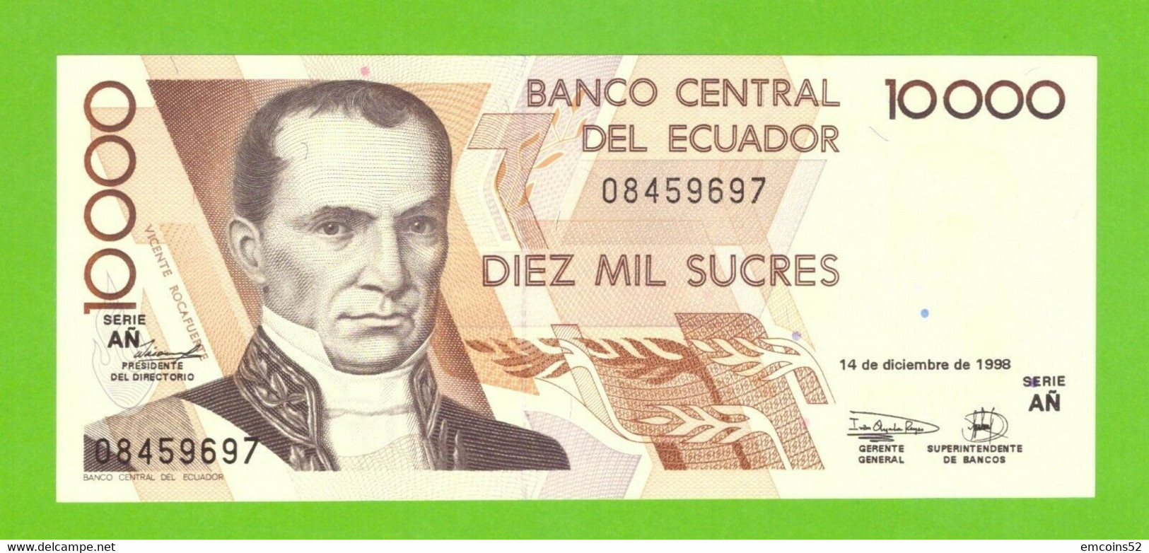 ECUADOR 10000 SUCRES 1998  AŃ  P-127e UNC - Equateur