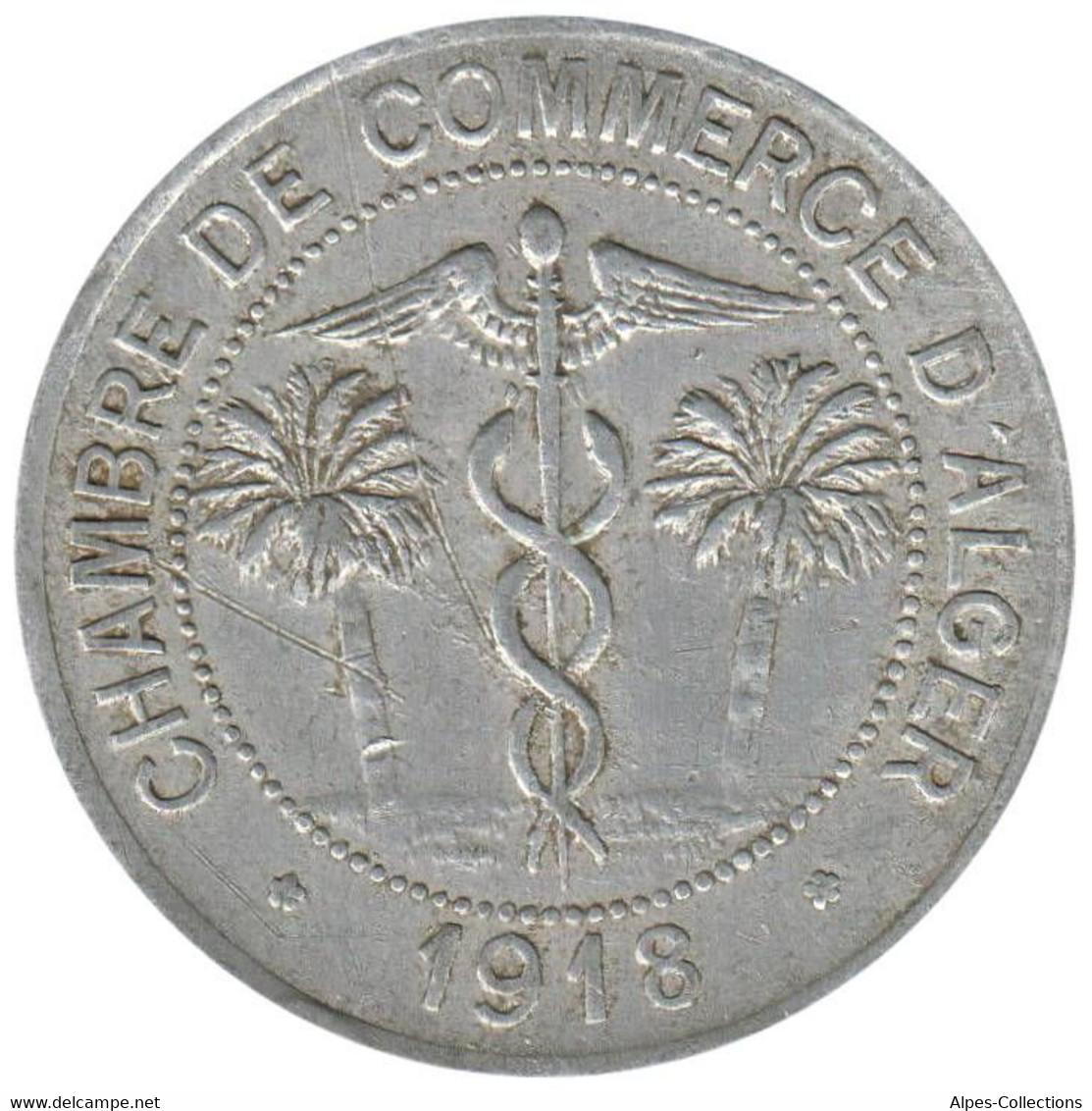 ALGERIE - Alger - 01.12 - Monnaie De Nécessité - 10 Centimes 1918 - Monétaires / De Nécessité