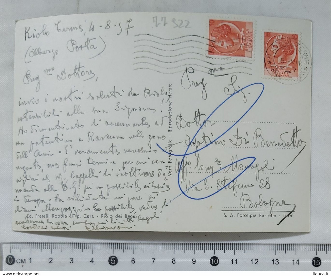 77922 Cartolina - Ravenna - Riolo Terme - Viale Degli Oleandri - VG 1957 - Ravenna