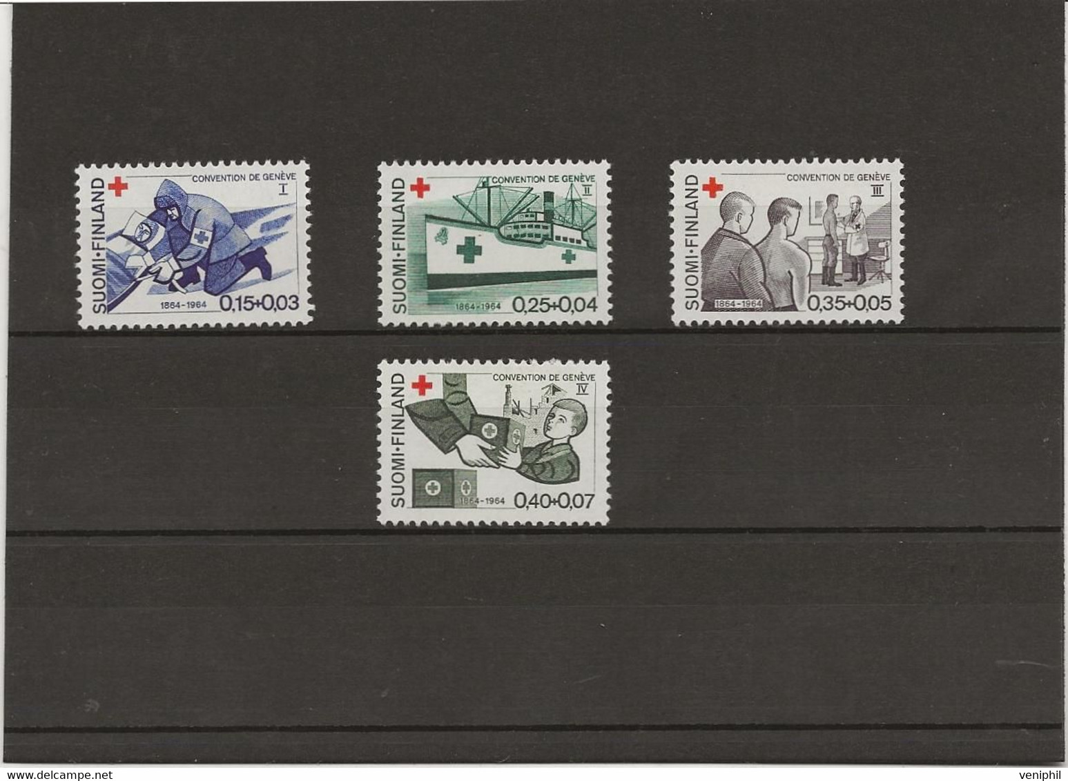 FINLANDE - SERIE CROIX ROUGE  N° 561-64 - NEUF SANS CHARNIERE - ANNEE 1964 - Ongebruikt