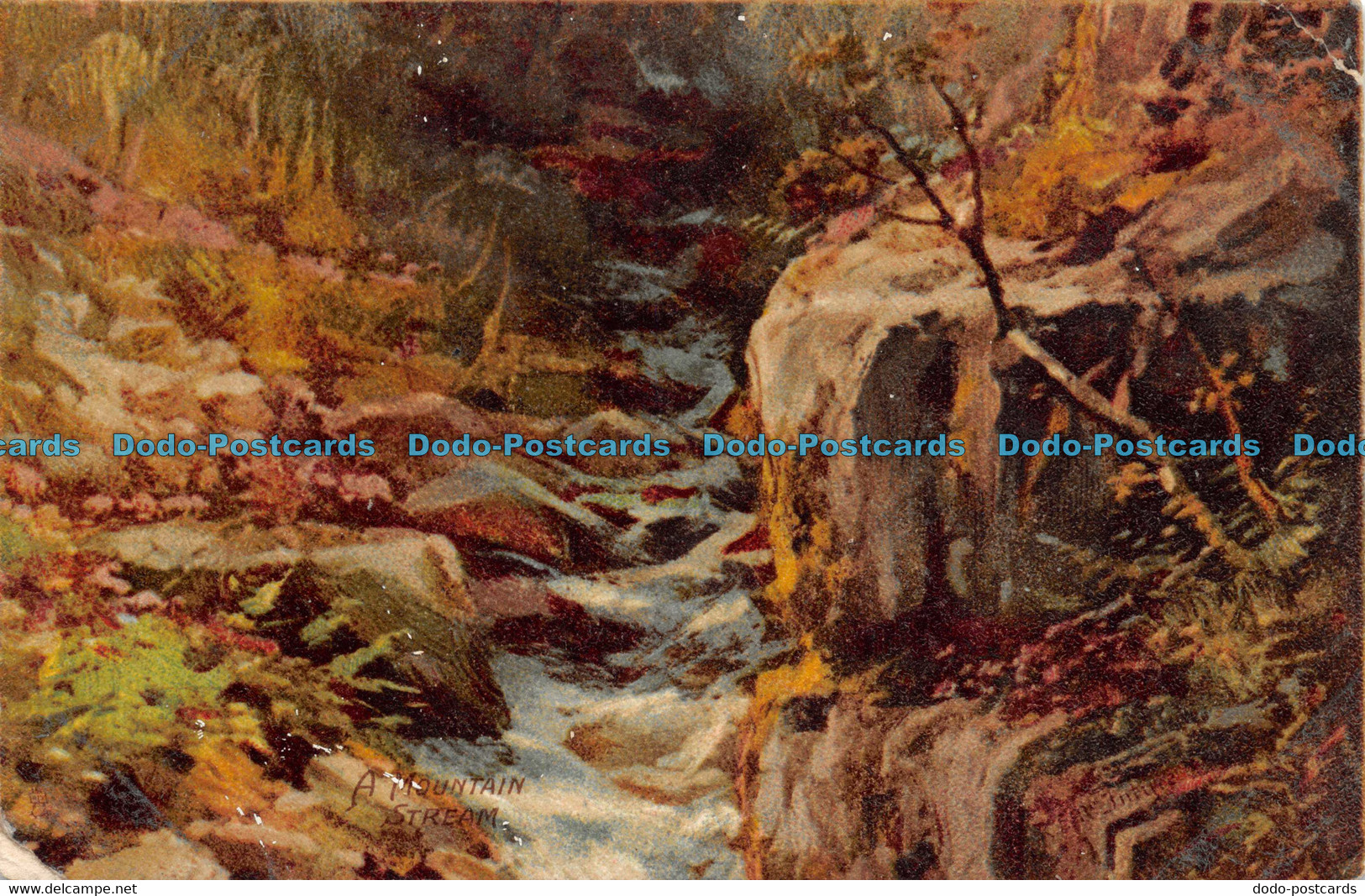 R125388 A Mountain Stream. Tuck. Art - World