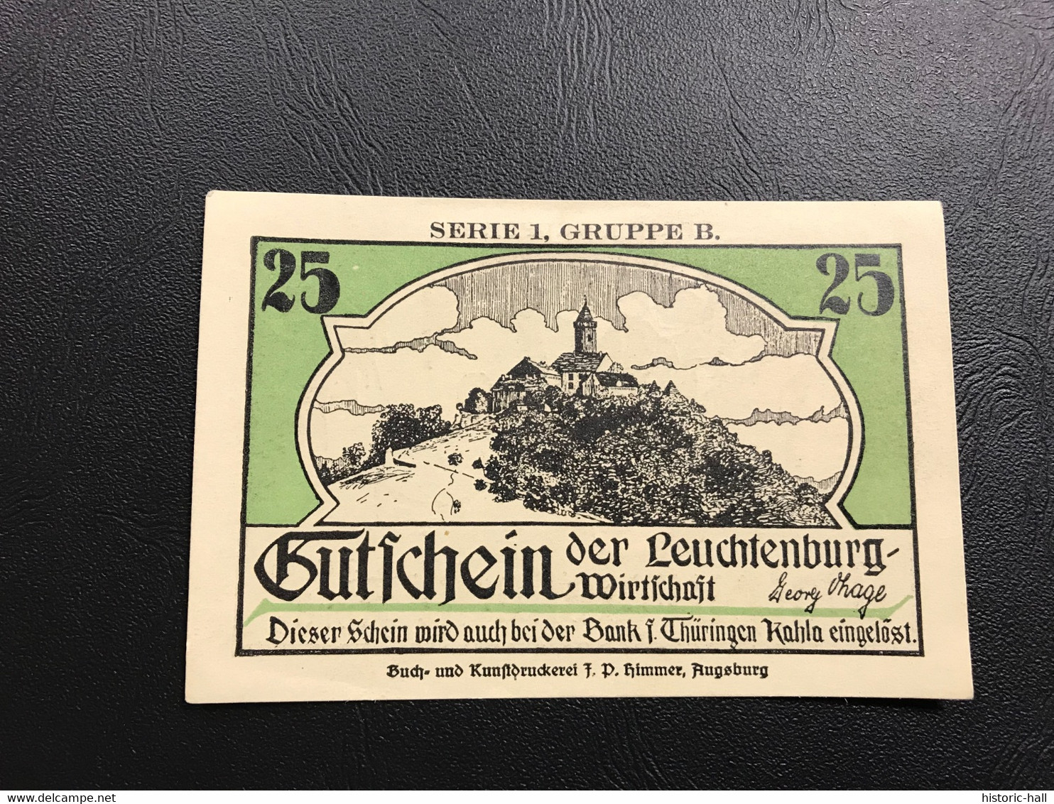 Notgeld - Billet Necéssité Allemagne - 25 Pfennig - Leuchtenburg - Walpurgisnacht - Zonder Classificatie