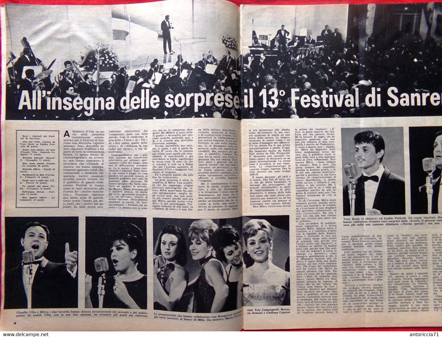 Radiocorriere TV Del 17 Febbraio 1963 Saval Sanremo Renis Cobelli Lupo Alpinismo - Télévision