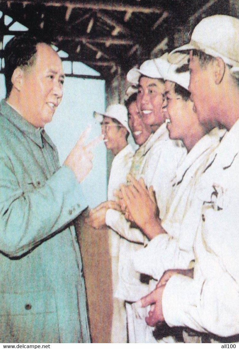 A15030  - MAO ZEDONG DICTATOR POSTCARD UNUSED - Personnages