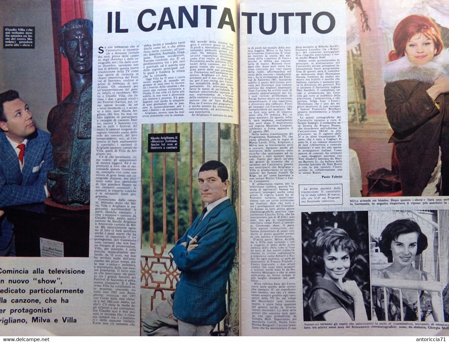 Radiocorriere TV Del 24 Marzo 1963 Hirohito Petrolini Cantatutto Bassani Renaud - Télévision