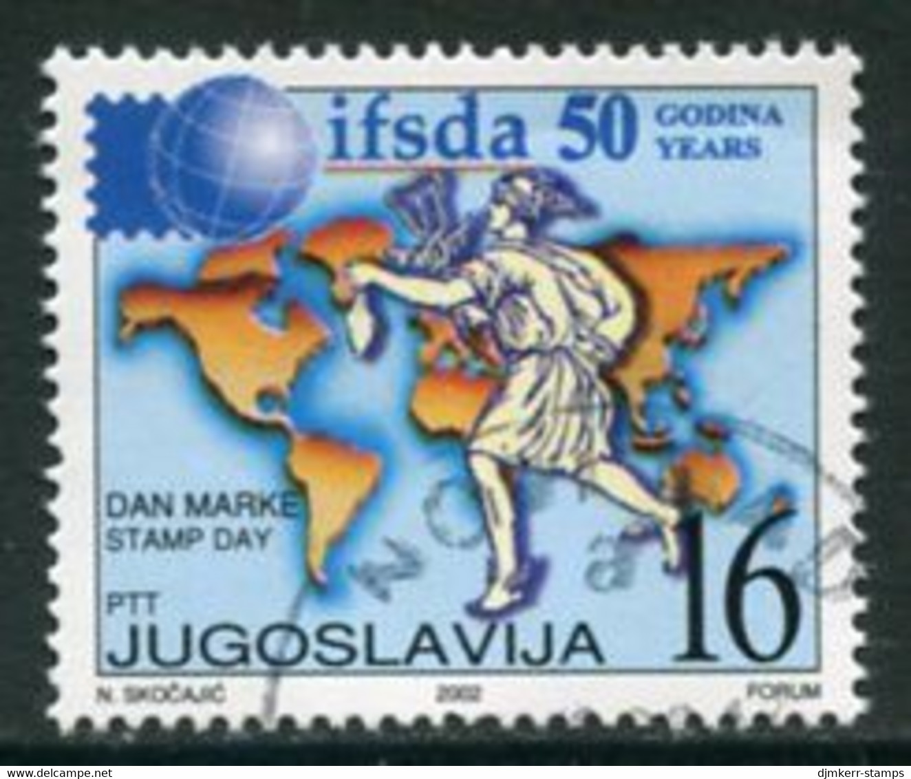 YUGOSLAVIA 2002 Stamp Day Used.  Michel 3092 - Gebruikt