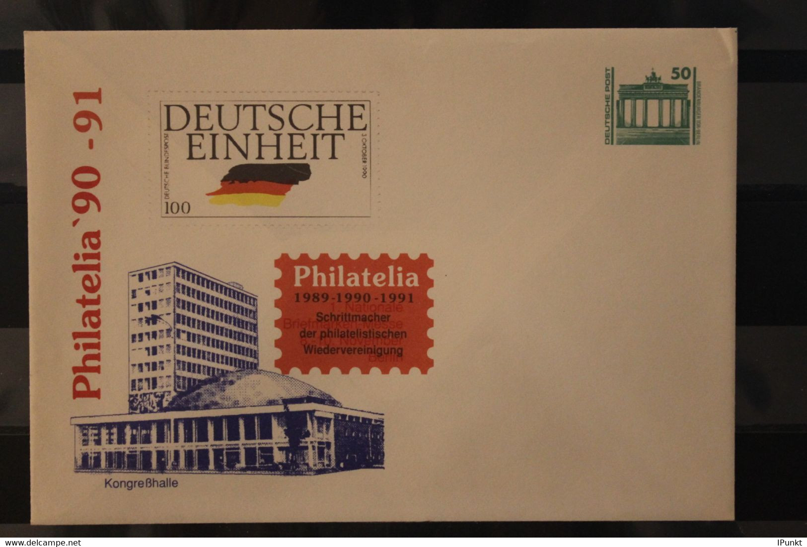 DDR 1990; Ganzsache; Philatelia 90, Mit Zudruck, Ungebraucht - Private Covers - Mint