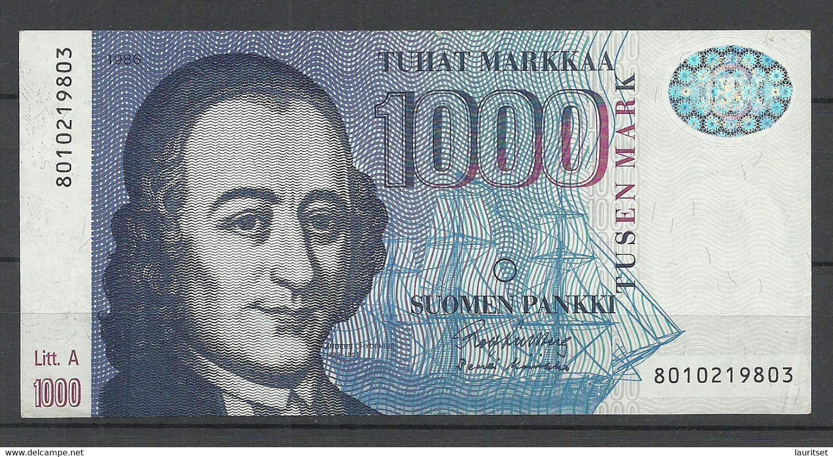 FINLAND FINNLAND 1986 - 1000 Markkaa (1000 Mark), Lightly Used - Finnland