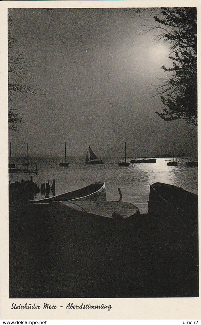 AK Steinhuder Meer - Abendstimmung - Segelboote - Ca. 1930 (58933) - Steinhude