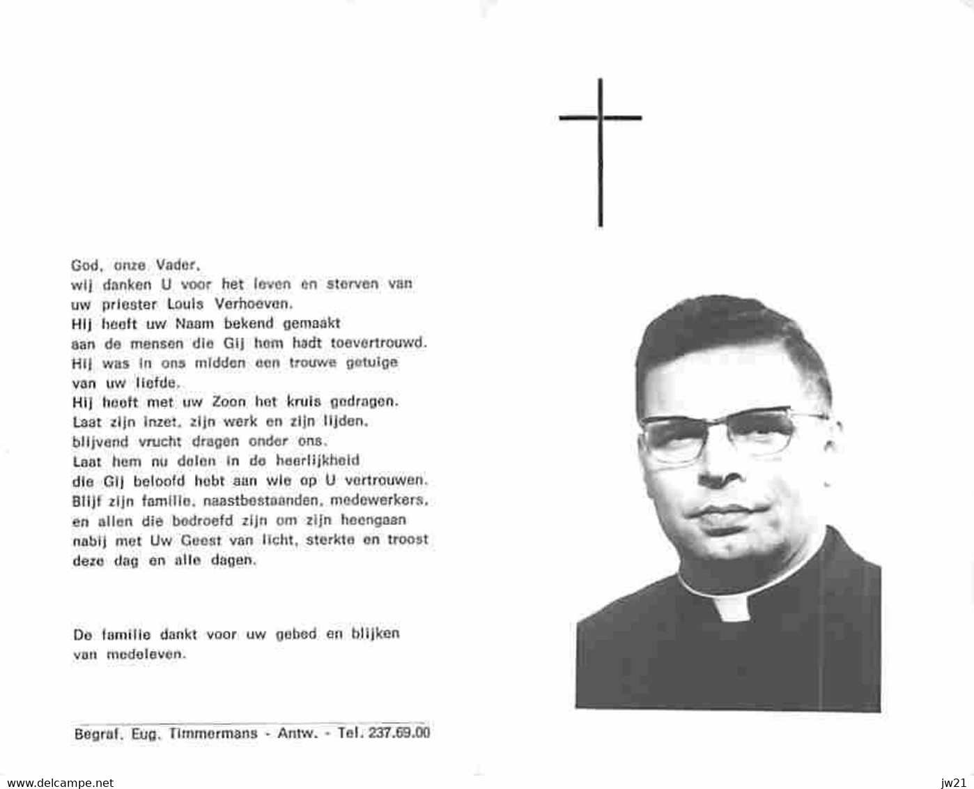 Doodsprentje Verhoeven Louis   	18-01-1924 Herselt	20-08-1983	Priester - Décès