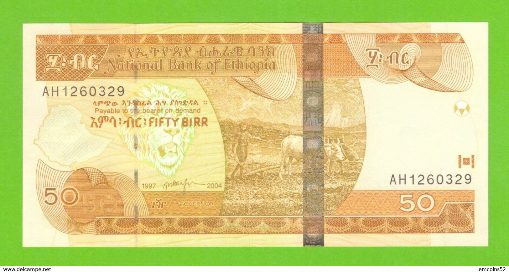 ETHIOPIA 50 BIRR 2004  P-51b  UNC - Ethiopië