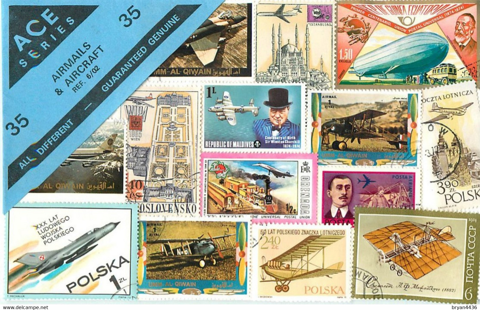 AIRMAILS & AIRCRAFT - AVIATION - POCHETTE De 35 TIMBRES - - Collections