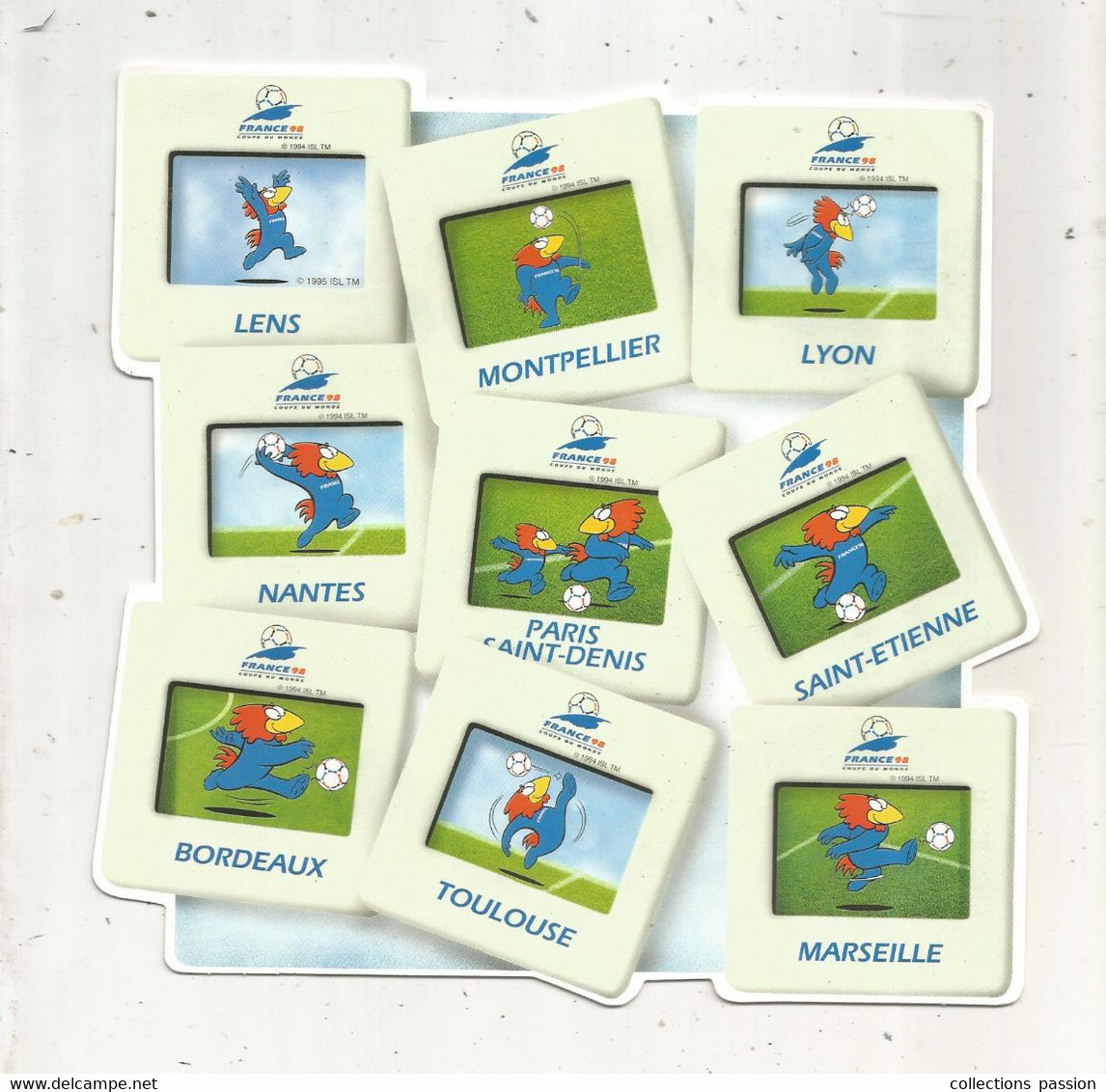 Cp , Carte Collector 9/45, Football, Coupe Du Monde 98 , Photo: Z. Nadolny , FOOTIX 98, 2 Scans, Frais Fr 1.85 E - Soccer