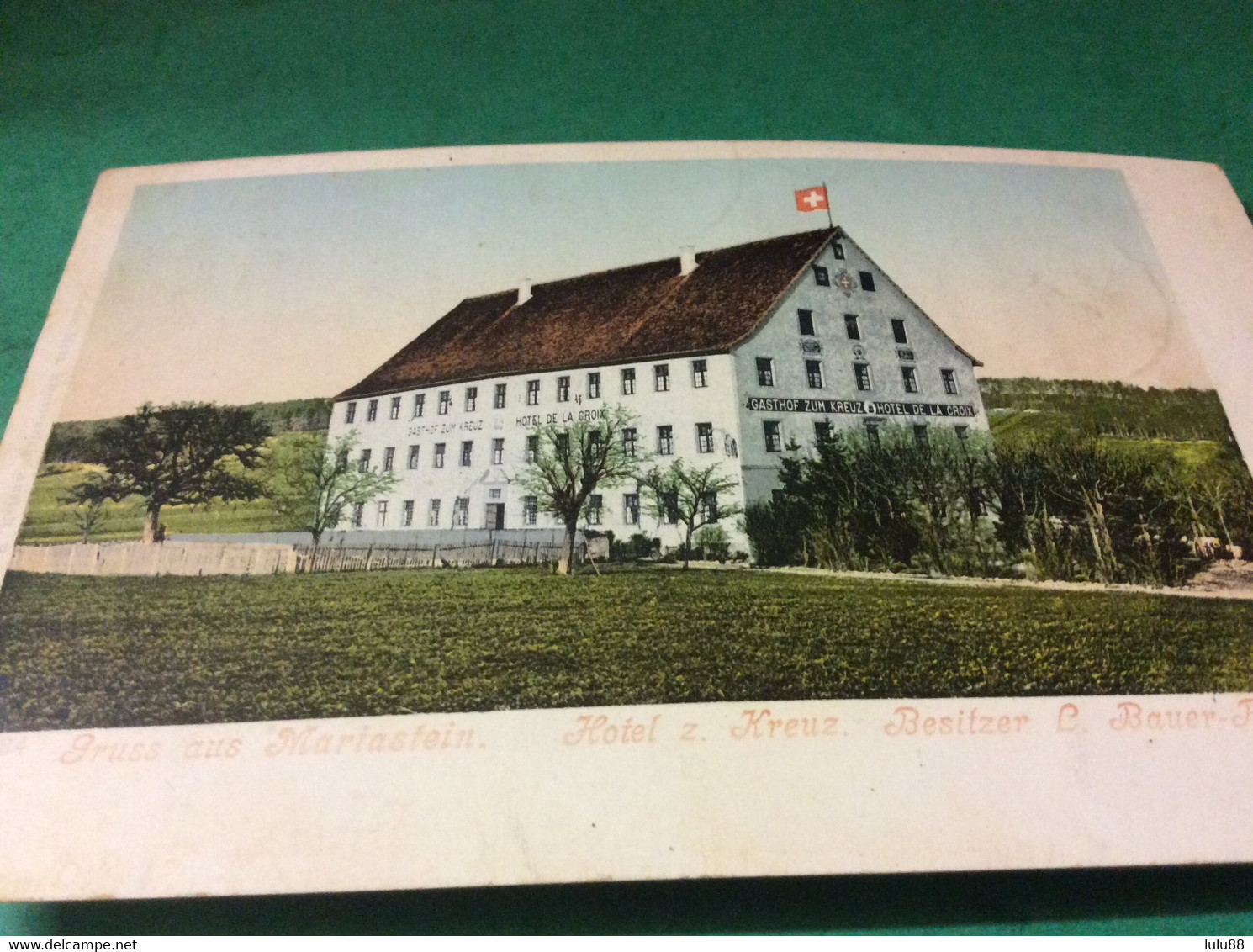 ♥️  MARIASTEIN Gruss. Hôtel De La Croix. Gasthof Zum Kreuz - Metzerlen-Mariastein