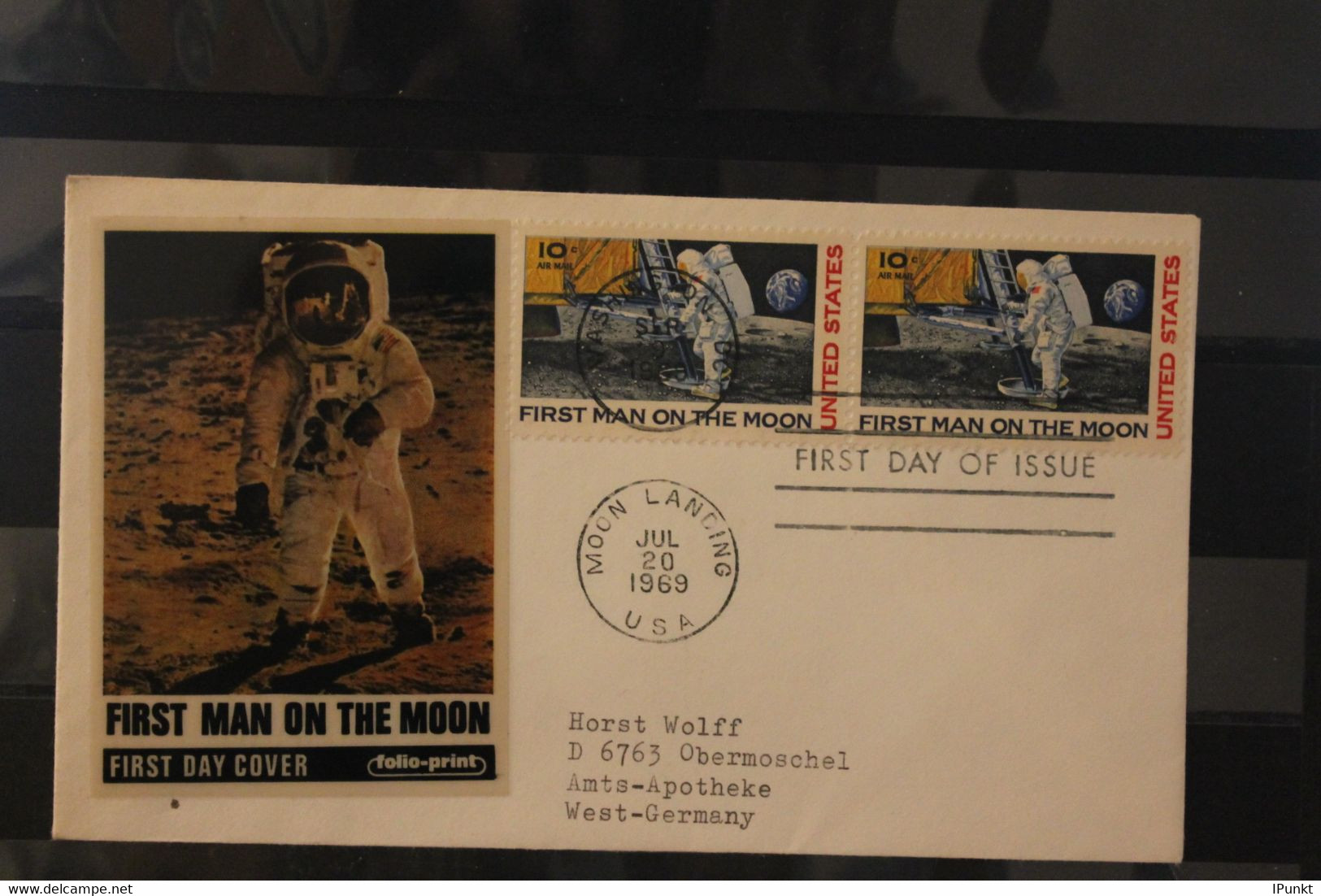 U.S.A. First Man On The Moon; 20.7.1969 - Nordamerika