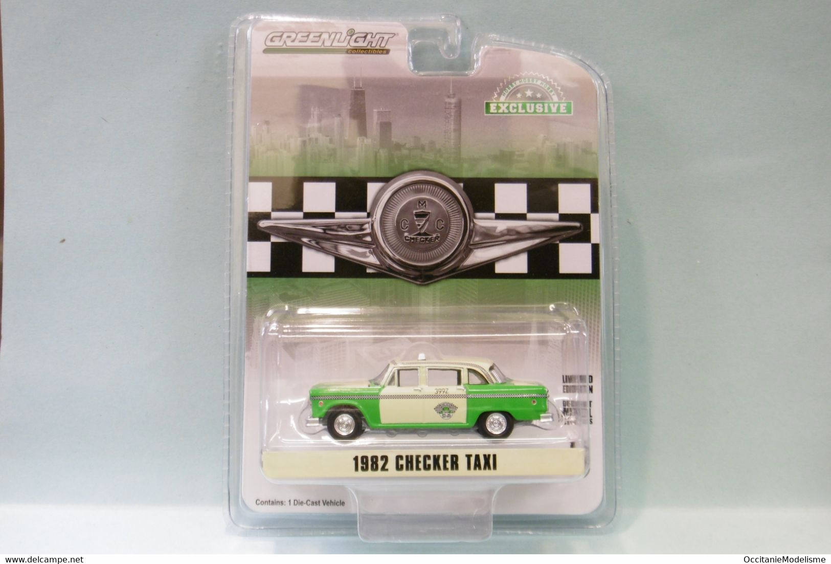 Greenlight - CHECKER MARATHON TAXICAB Taxi 1982 Réf. 30208 Neuf 1/64 - Sonstige & Ohne Zuordnung