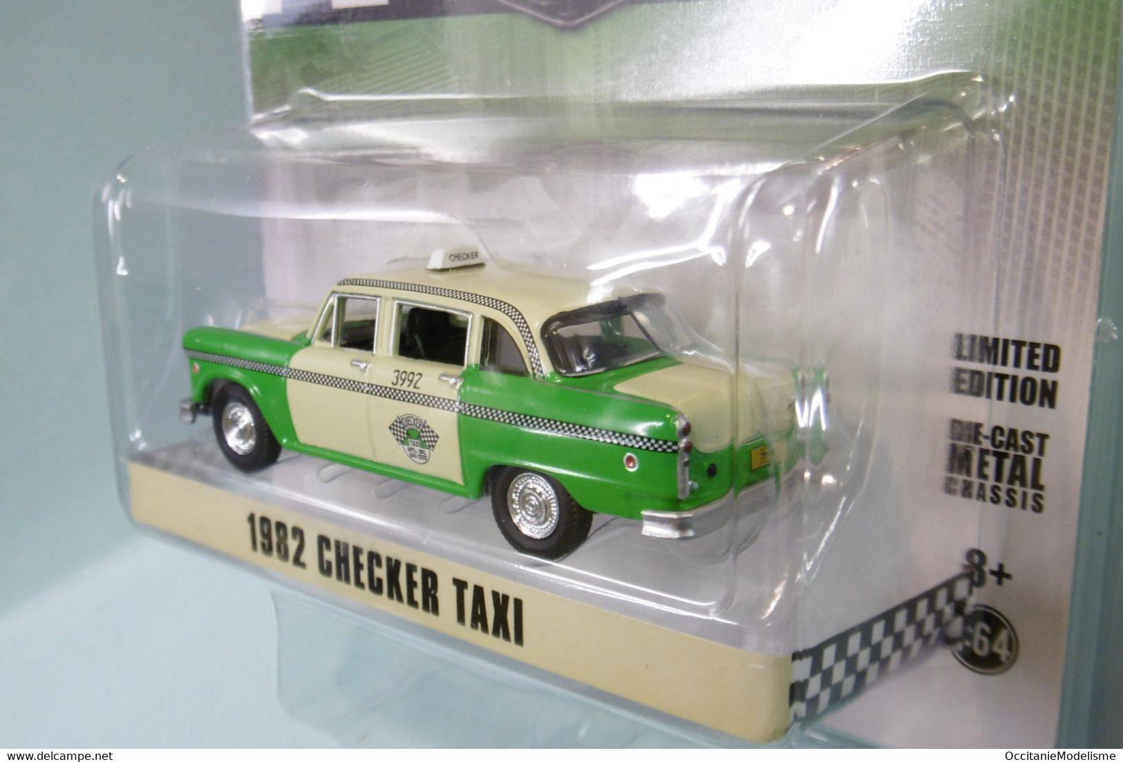 Greenlight - CHECKER MARATHON TAXICAB Taxi 1982 Réf. 30208 Neuf 1/64 - Sonstige & Ohne Zuordnung