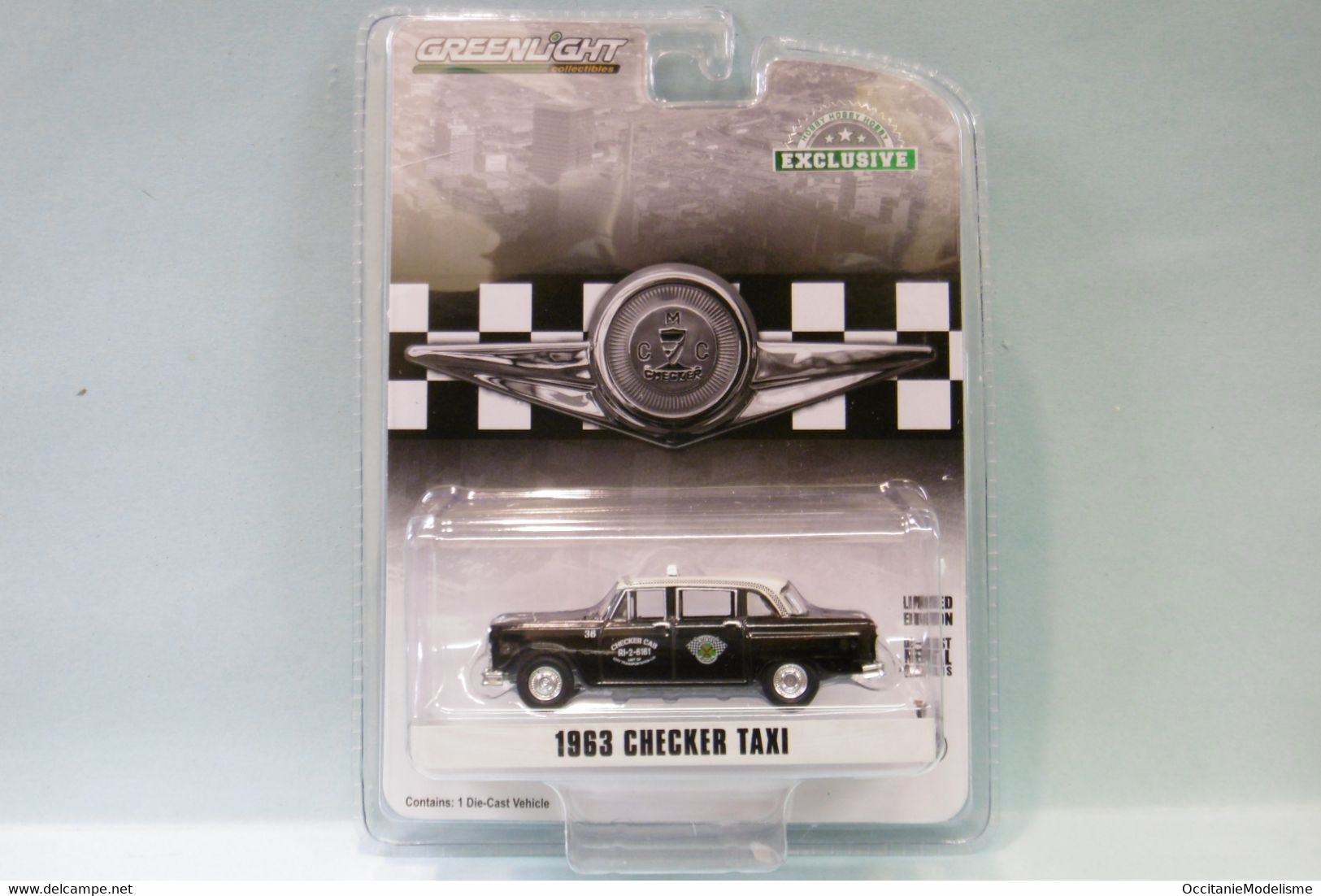 Greenlight - CHECKER MARATHON TAXICAB Taxi 1963 Réf. 30207 Neuf 1/64 - Autres & Non Classés