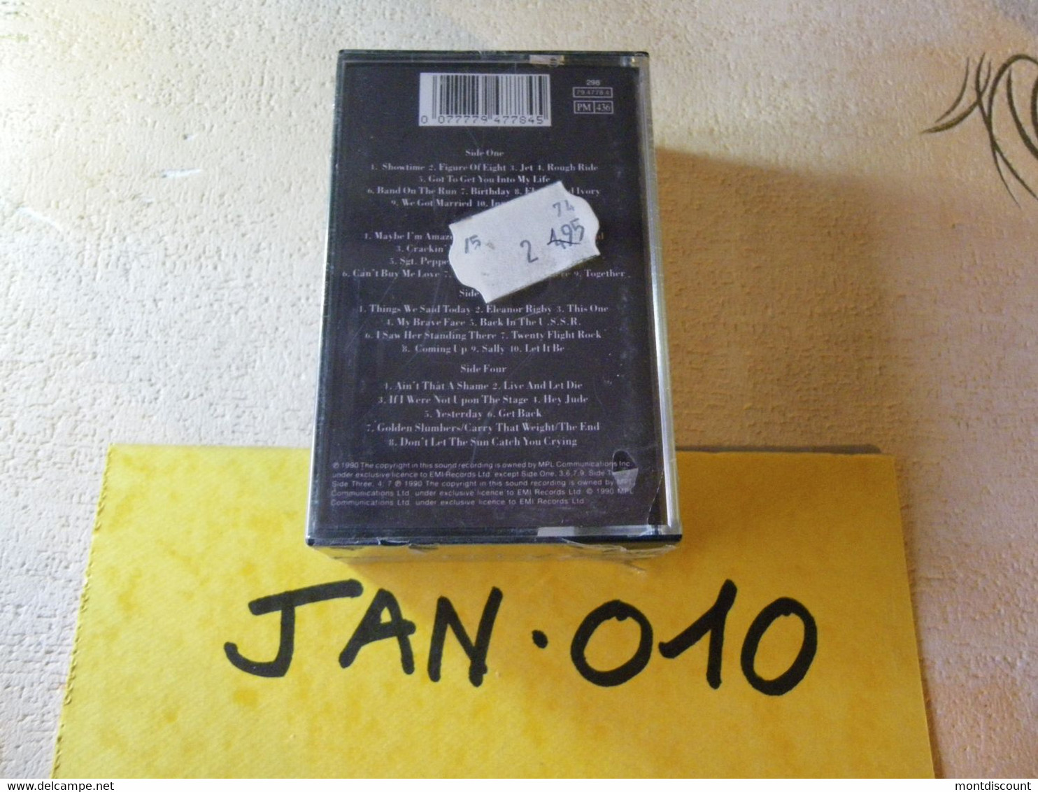 PAUL McCARTNEY K7 AUDIO EMBALLE D'ORIGINE JAMAIS SERVIE... VOIR PHOTO... (JAN 010) - Cassettes Audio