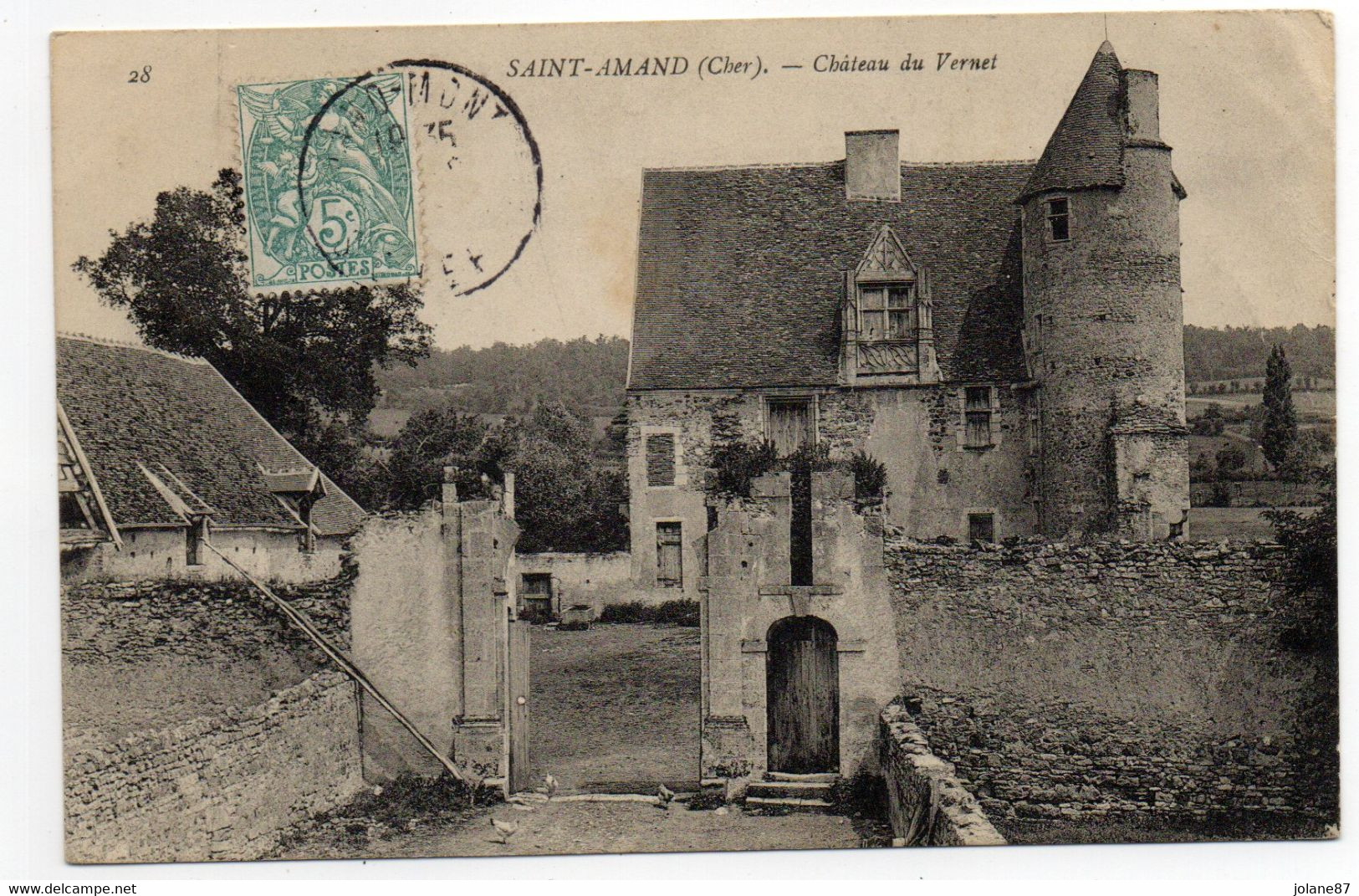 CPA   18    SAINT AMAND MONTROND     -      CHATEAU DU VERNET - Saint-Amand-Montrond