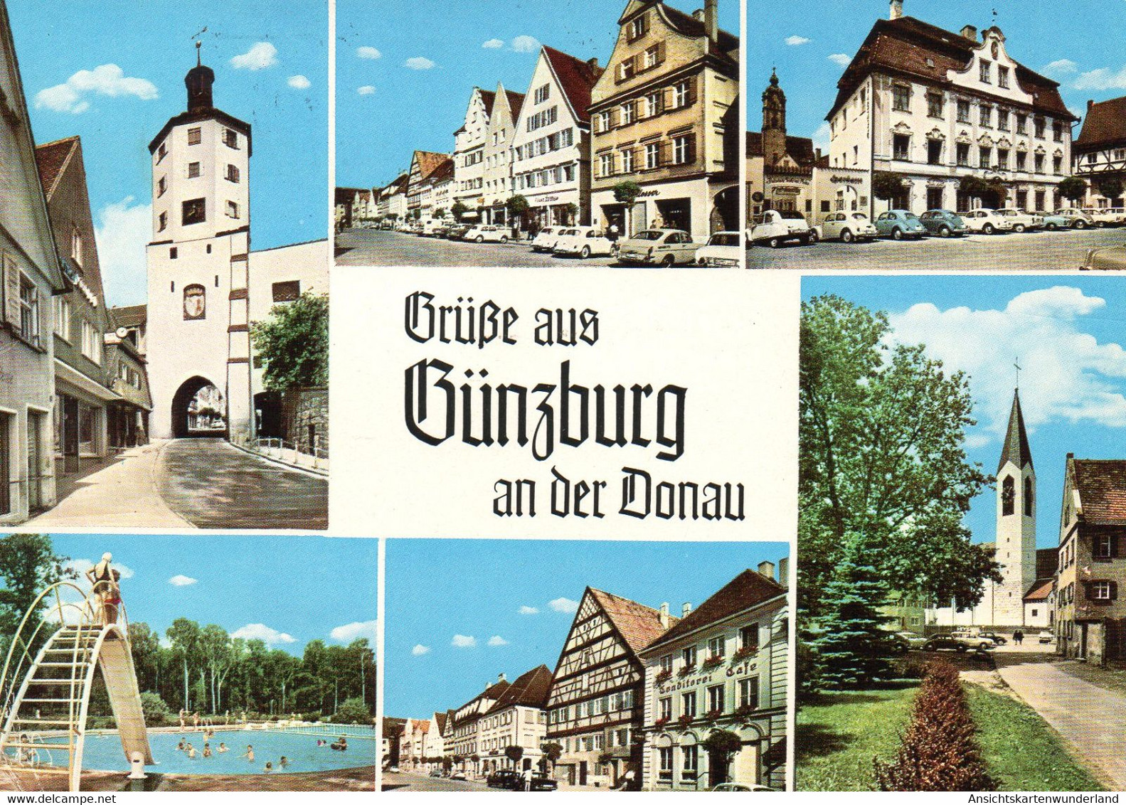 011879  Grüsse Aus Günzburg An Der Donau  Mehrbildkarte - Guenzburg