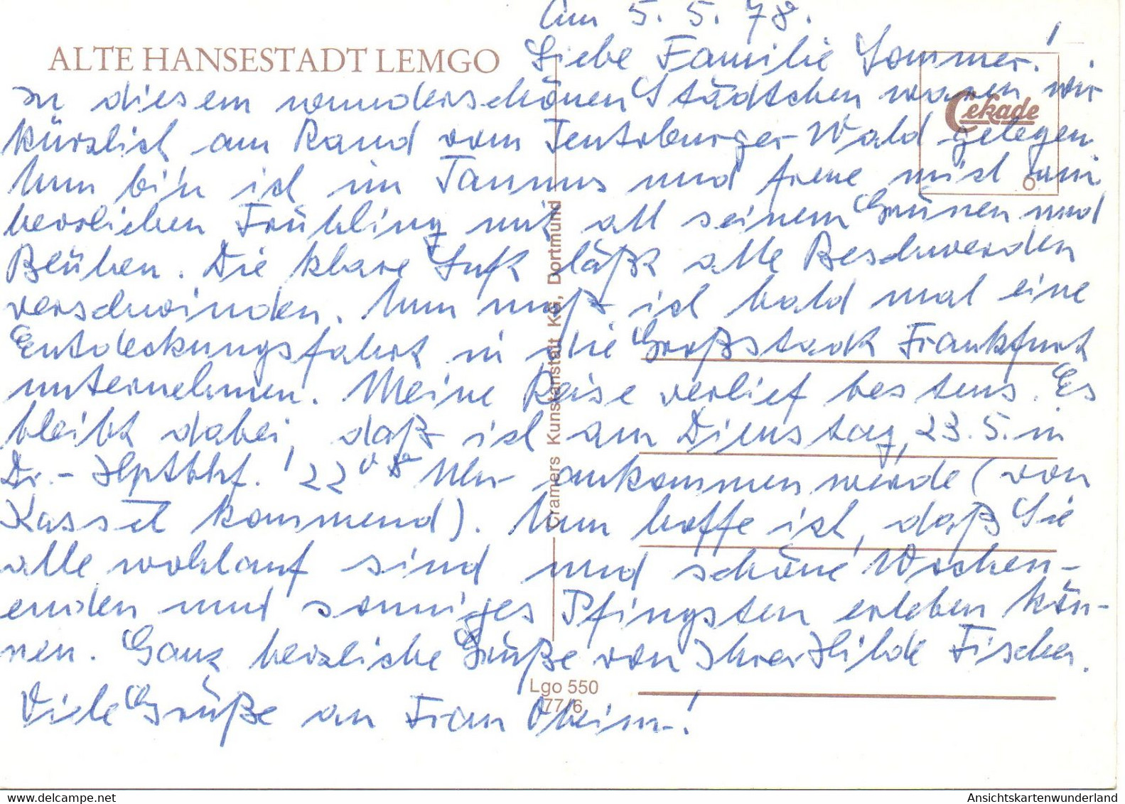 011882  Hansestadt Lemgo - Ein Kleinod Der Wasserrenaissance  Mehrbildkarte - Lemgo