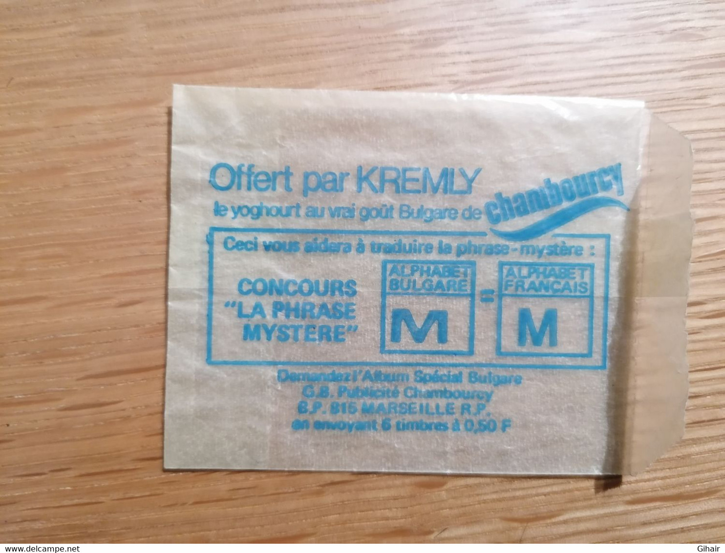 Enveloppe Transparente "offert Par Kremly" - Buste Trasparenti