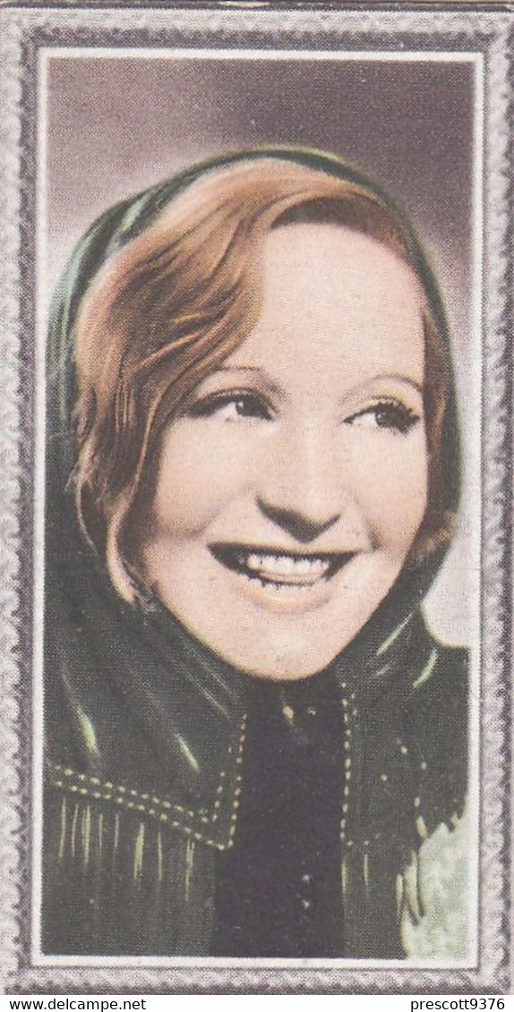 14 Elisabeth Bergner - Stars Of The Screen 1936 - Original Phillips Cigarette Card - Film- Coloured Photo - Phillips / BDV