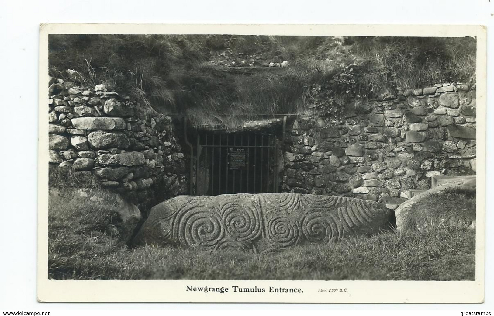 Postcard Rp County Meath Newgrange Tomb Entrance Unused - Meath