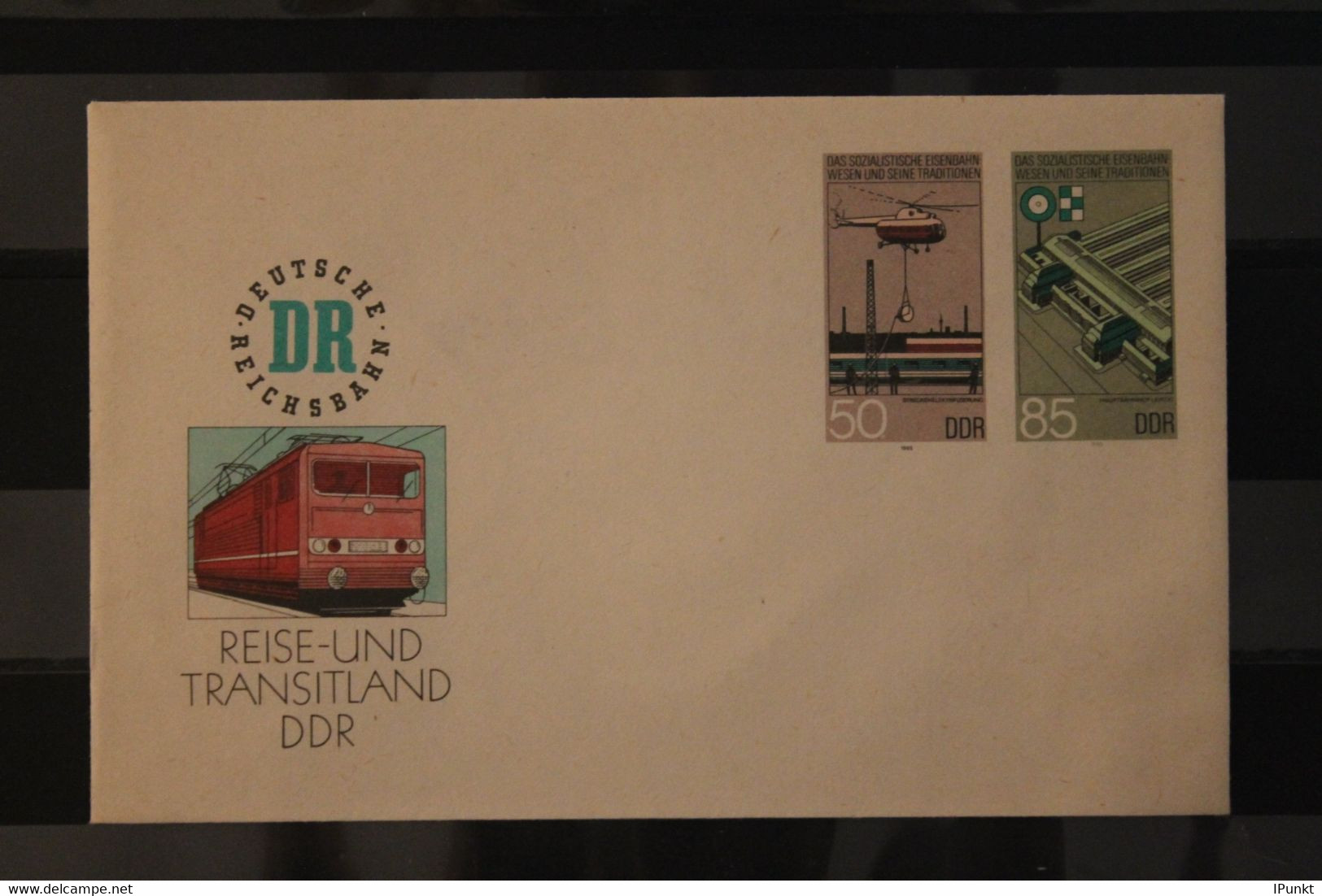 DDR 1985, Ganzsache U 3; Eisenbahnwesen - Covers - Mint