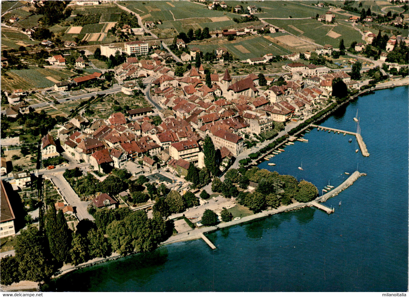 Lutry - Vue Aerienne (9127) * 10. 12. 1973 - Lutry