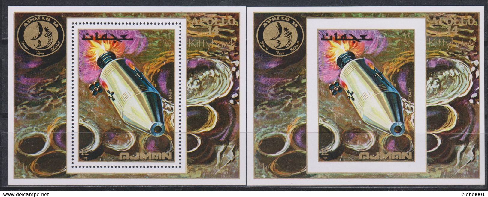 SPACE - AJMAN - S/S Perf.+imp. MNH - Sammlungen