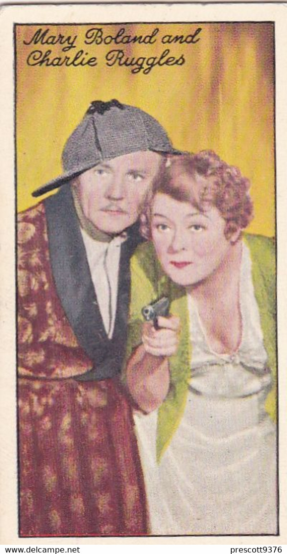 81 Charlie Ruggles & Mary Boland - Famous Film Stars 1935 - Original Carreras Cigarette Card - - Phillips / BDV