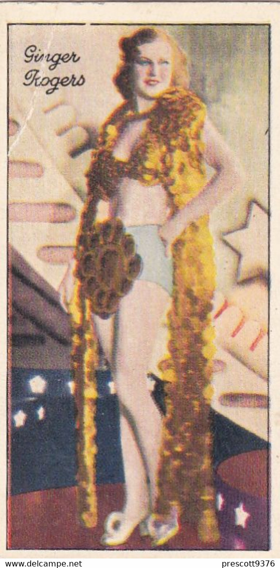 63 Ginger Rogers - Famous Film Stars 1935 - Original Carreras Cigarette Card - - Phillips / BDV