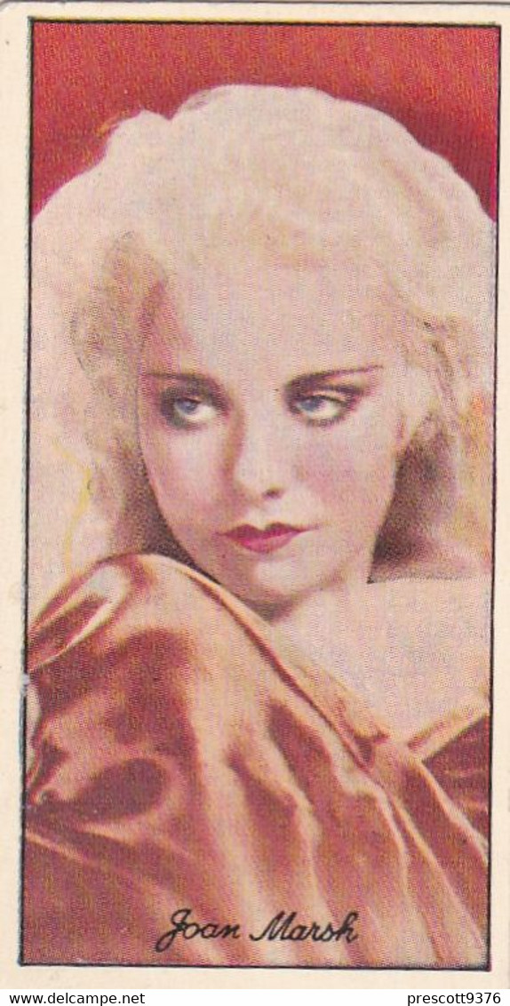 51 Joan Marsh - Famous Film Stars 1935 - Original Carreras Cigarette Card - - Phillips / BDV