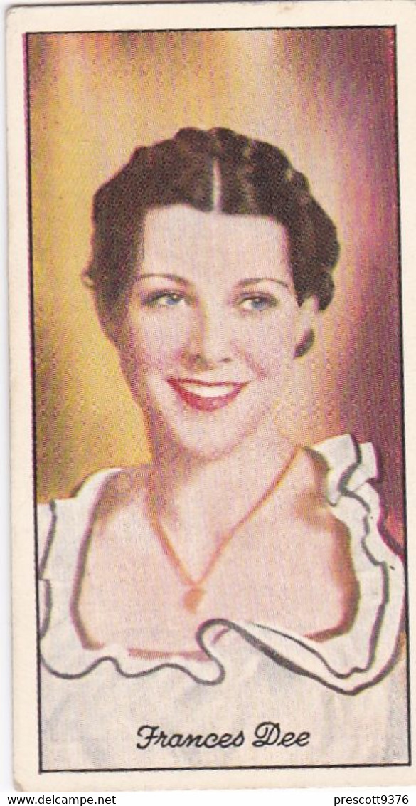 52 Francis Dee - Famous Film Stars 1935 - Original Carreras Cigarette Card - - Phillips / BDV