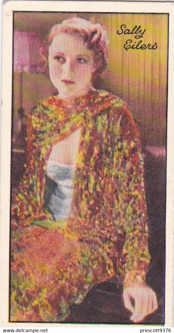 33 Sally Eilers - Famous Film Stars 1935 - Original Carreras Cigarette Card - - Phillips / BDV